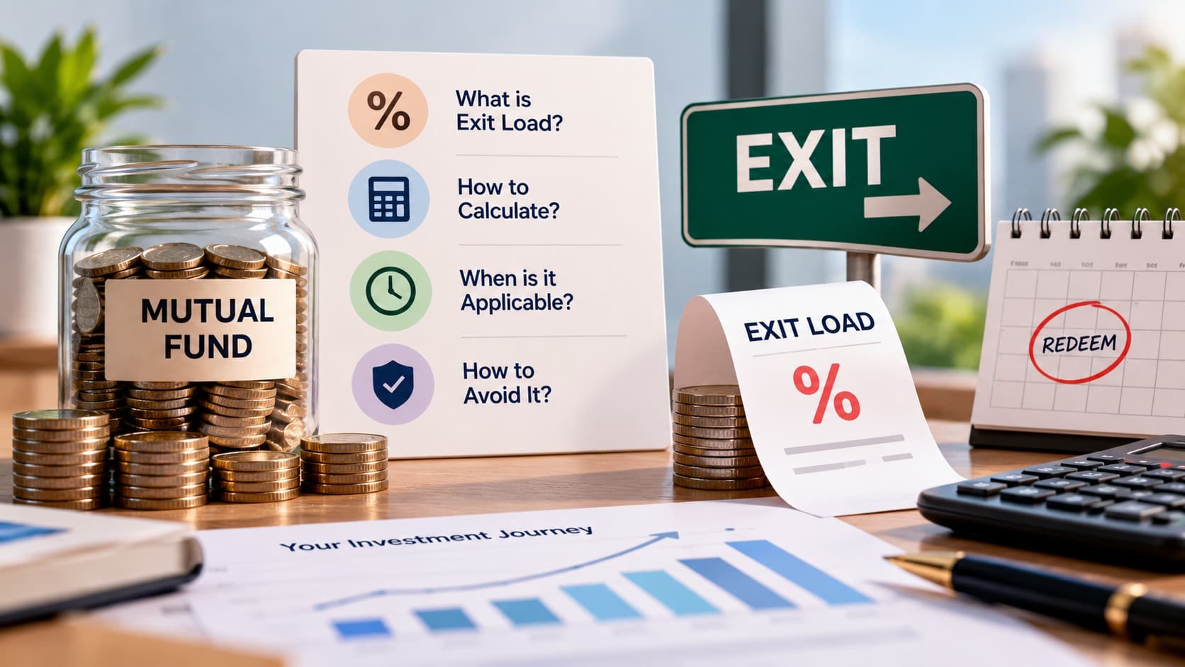 Exit load in mutual funds, calculation and redemption charges